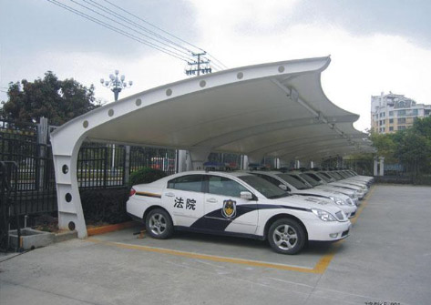 河北某法院膜結(jié)構(gòu)車棚