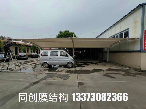 膜結構車(chē)棚制作步驟