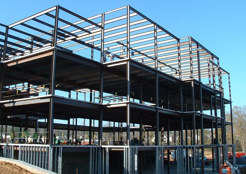 三層鋼結(jié)構(gòu)框架樓工程圖片